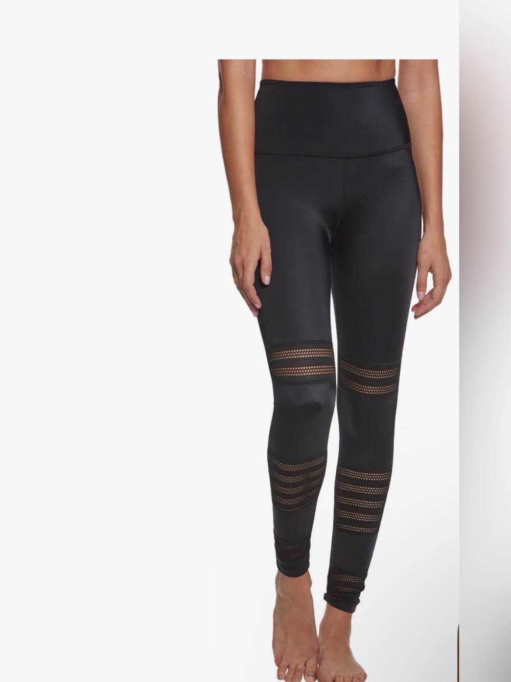 NwotBeyond Yoga Mesh To Impress High Waisted 7/8 Yoga Leggings Black Size M